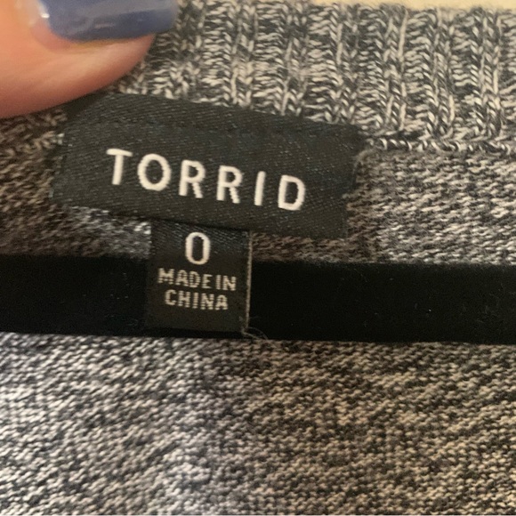 Torrid Marled Knit Patch Long Sleeve Pullover  Sweater - Picture 9 of 14